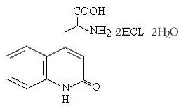 2-氨基-3-(4-（1,2）-二氢-2-氧代喹啉丙酸盐酸盐（2HCL--双水双盐）(图1)